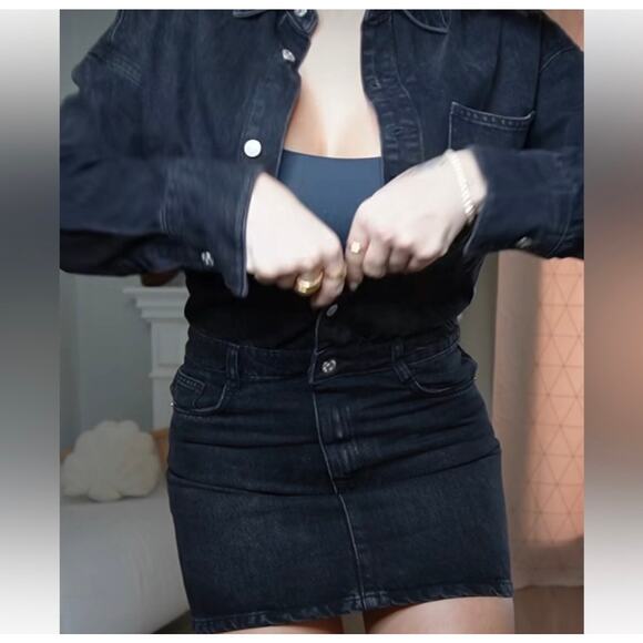 ZARA TRF DENIM SHIRTDRES - Picture 2 of 12